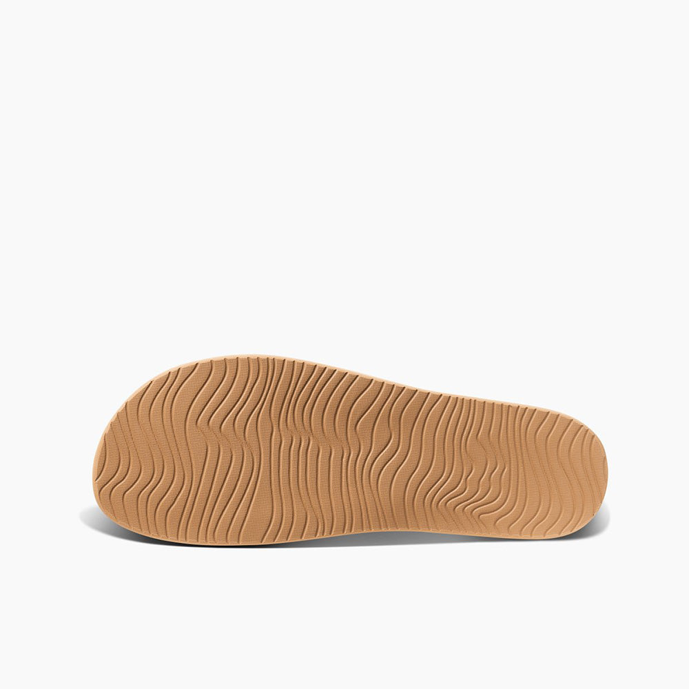 REEF Women Cushion Scout Perf Slides - Black/Tan